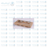 خرید کادر 4 ماژول سوپیتا 50×105 قهوه‌ای طرح چوب